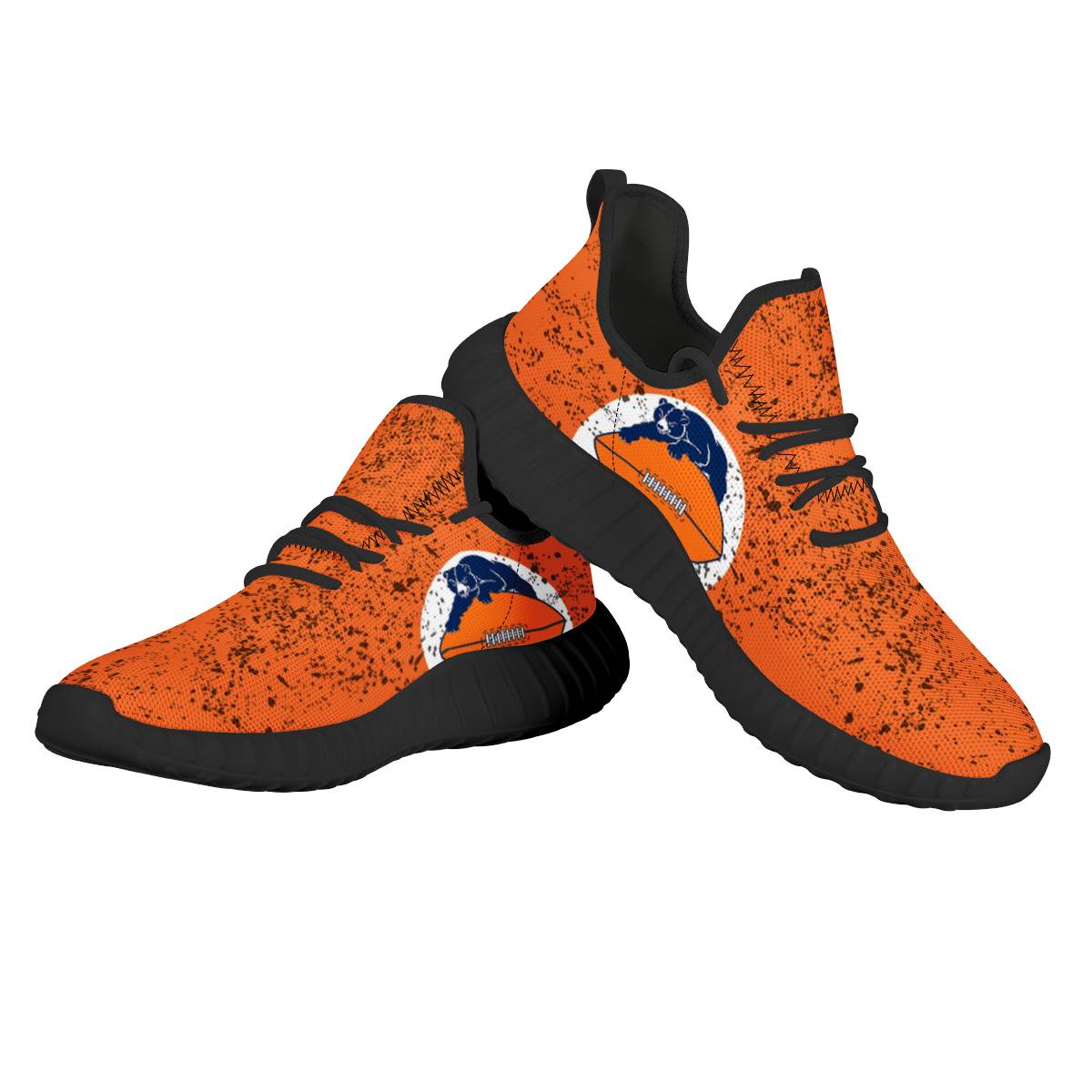 Men's Chicago Bears Mesh Knit Sneakers/Shoes 001 Men's Chicago Bears Mesh Knit Sneakers/Shoes 001